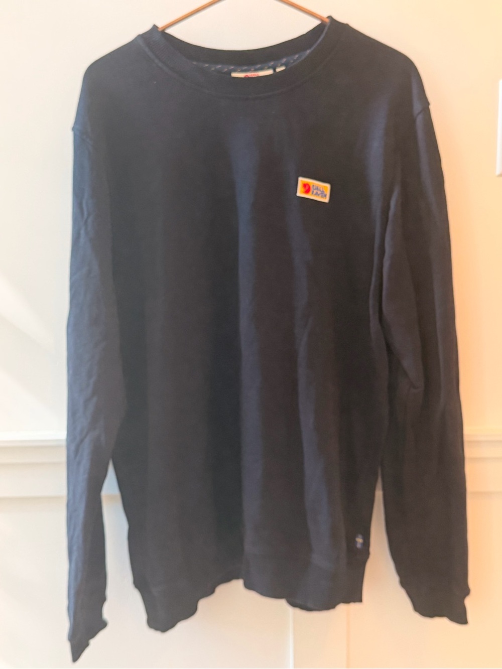 Men's Fjallraven Black Crewneck Sweatshirt